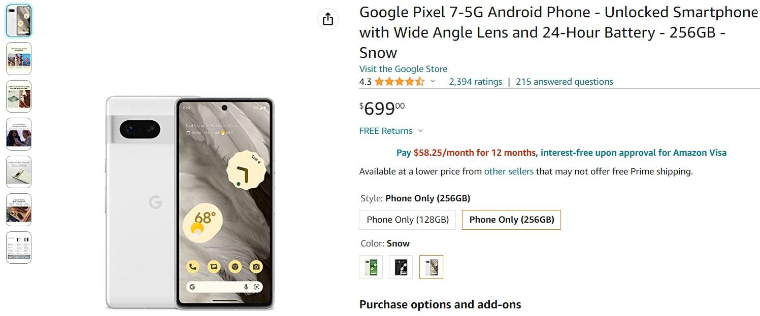Pixel 7a vs Pixel 7 vs Pixel 6a - Блог Бандерольки, рис. 2 pixel 7 vs pixel 7a