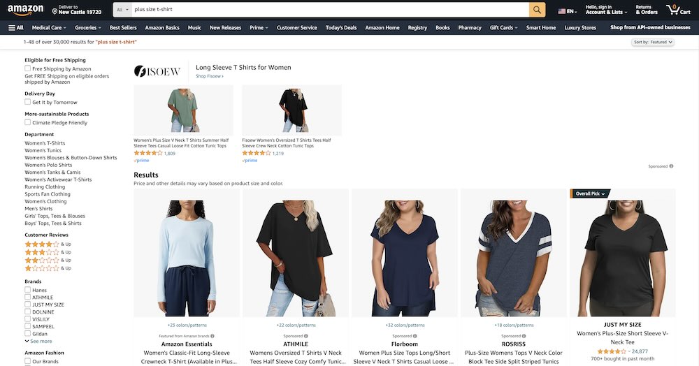 магазин одежды plus size