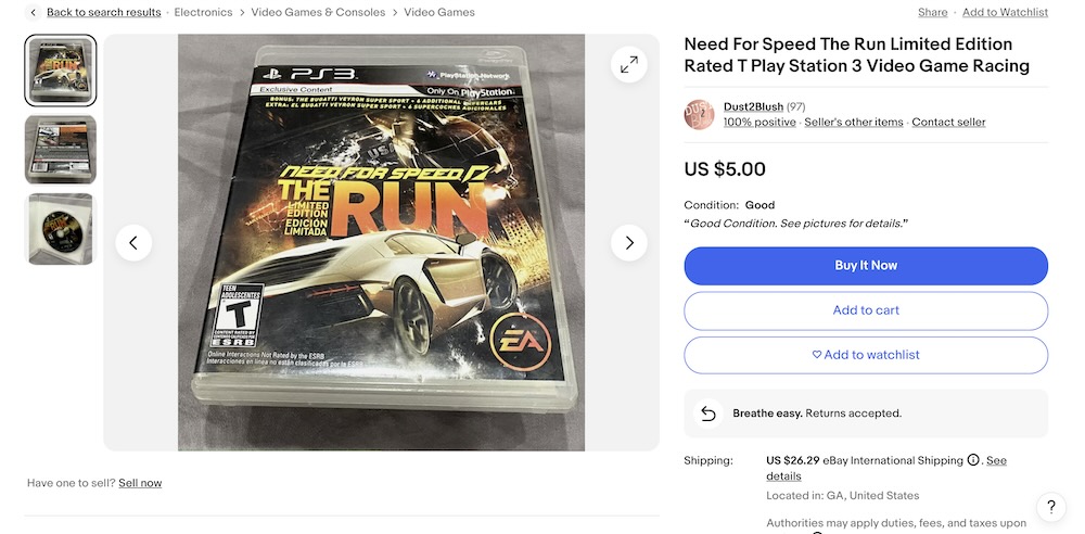 Где купить Limited Run Games - Блог Бандерольки, рис. 2 need for speed the run limited