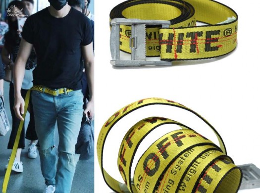 Ремень Off White – желтая полоска, которая наделала шума в мире моды