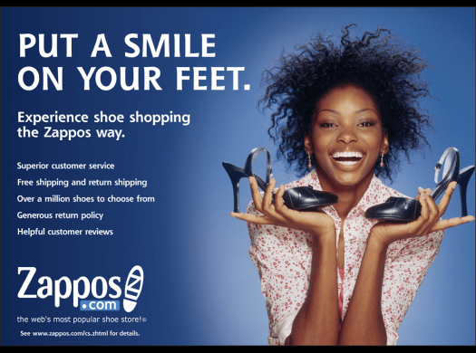Преимущества шоппинга в Zappos