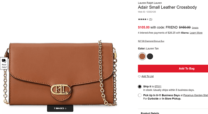 женская сумка ральф лорен