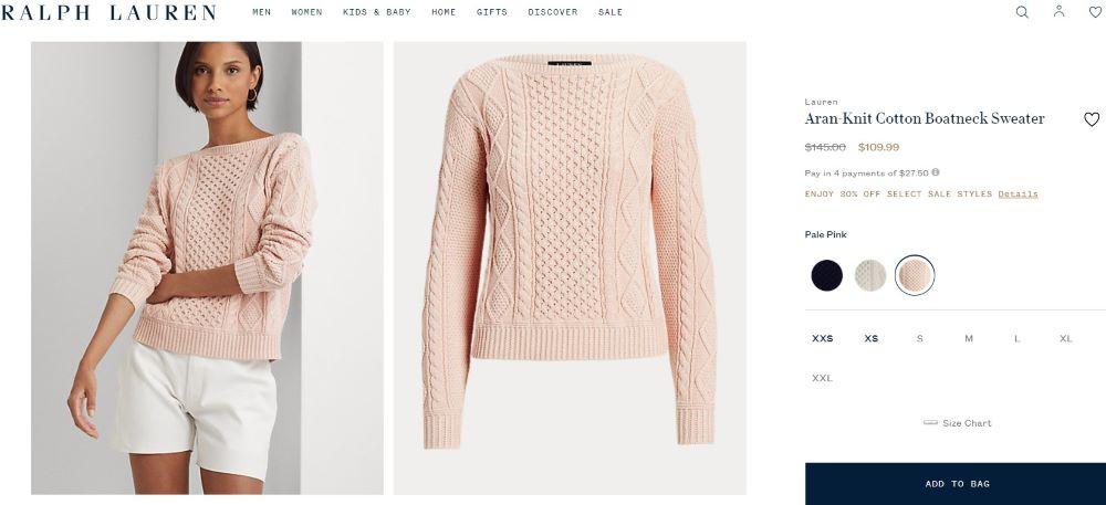 пуловер Polo Ralph Lauren купить женский