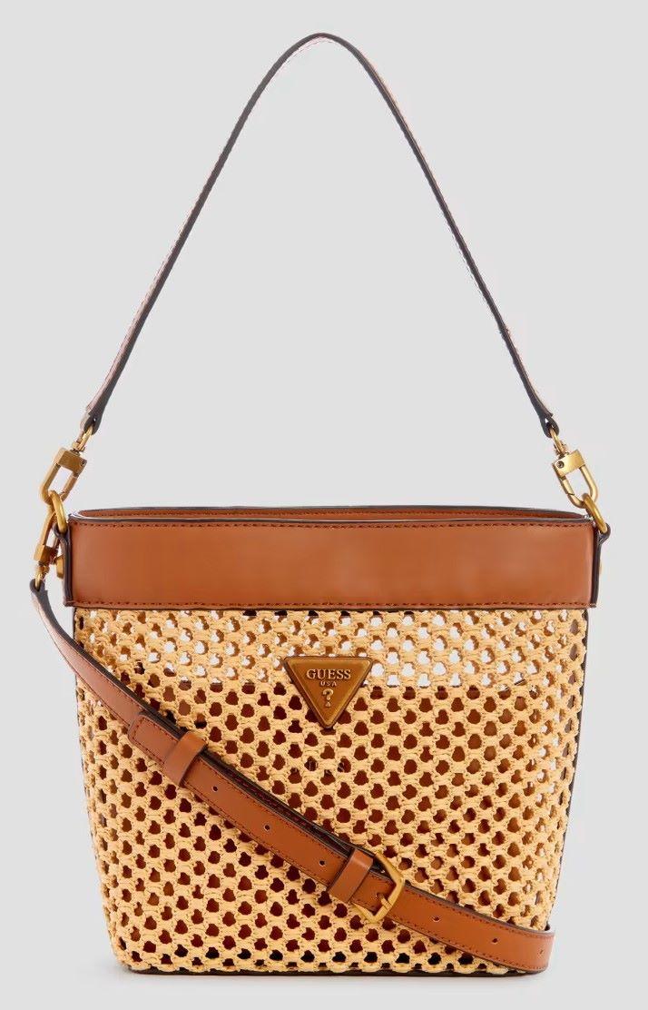 брендовая женская сумка из соломки