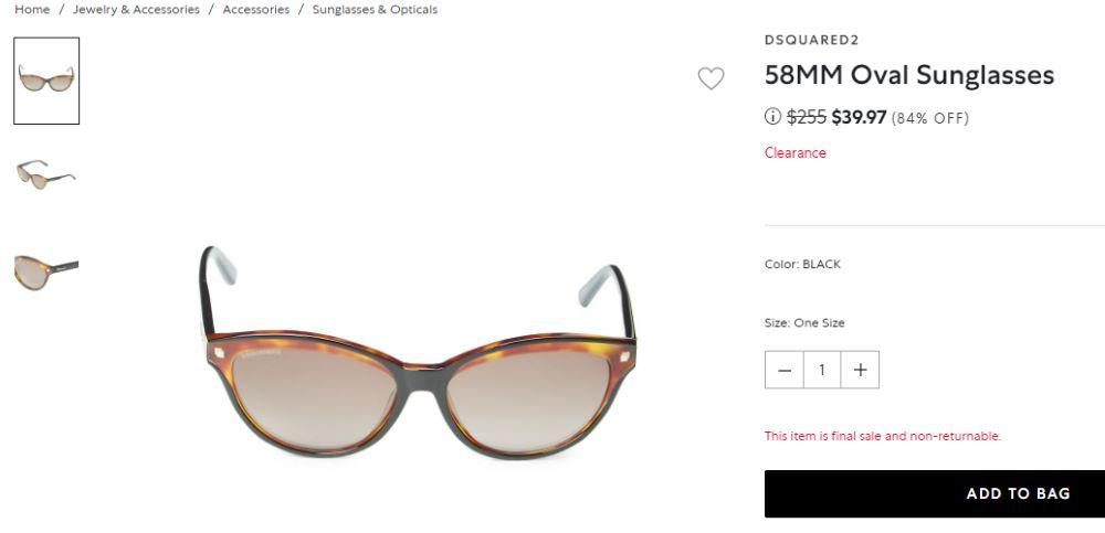 Онлайн-распродажи брендовых очков - Блог Бандерольки, рис. 4 купить брендовые очки