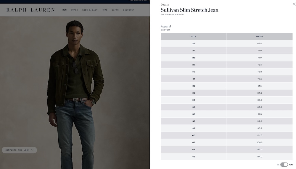 Одежда для мужчин - Блог Бандерольки, рис. 2 ralph lauren размерная сетка мужской одежды