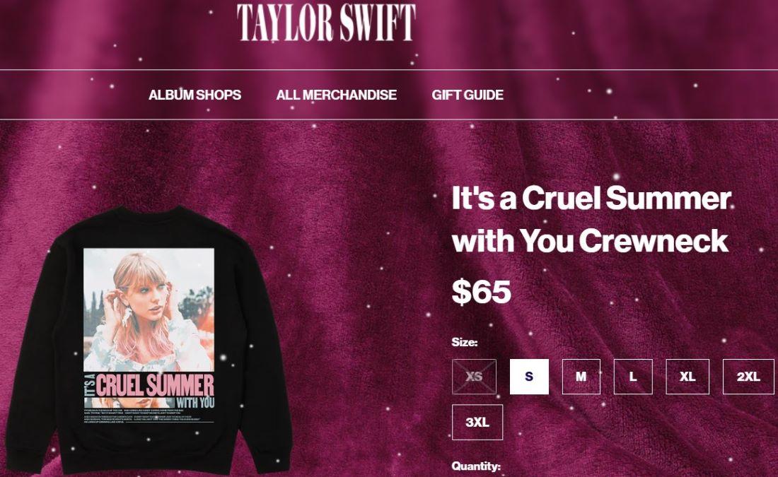 Официальный сайт Taylor Swift - Блог Бандерольки, рис. 1 мерч Taylor Swift