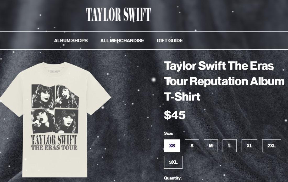 Официальный сайт Taylor Swift - Блог Бандерольки, рис. 2 мерч футболка Taylor Swift
