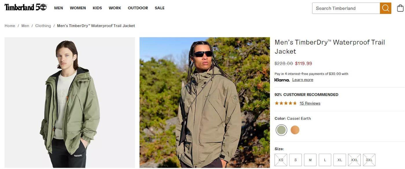 Как доставить вещи из Америки в Россию - Блог Бандерольки, рис. 1 куртки Тимберленд