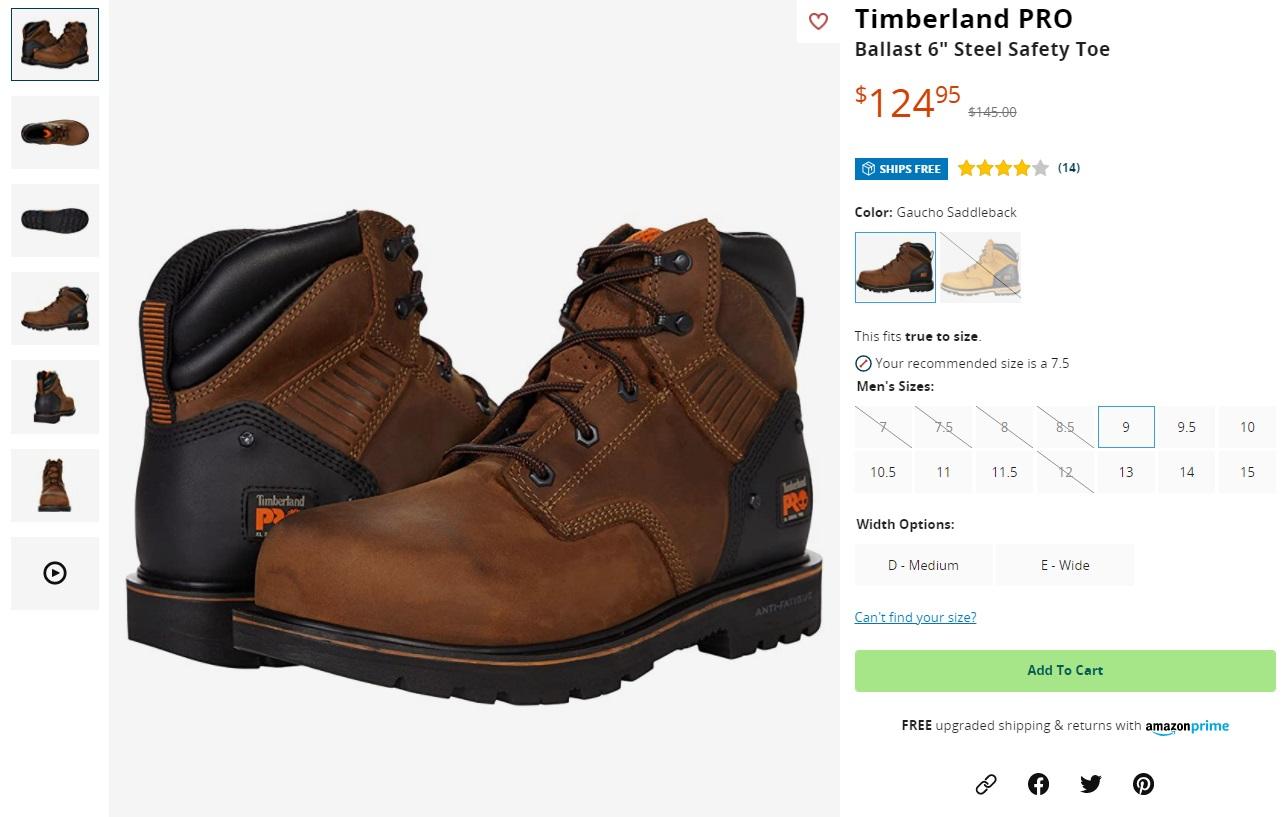 Купить обувь Timberland с доставкой из США