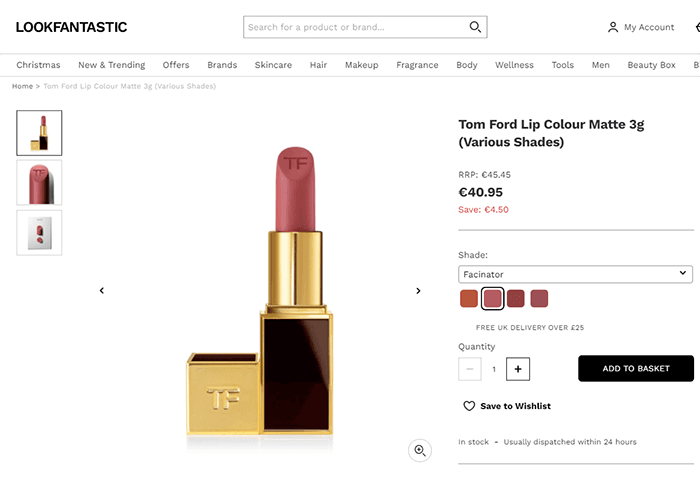Губная помада Tom Ford