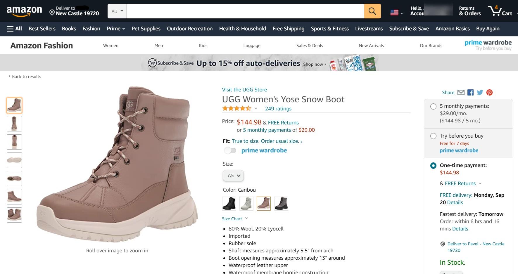 Магазины США, где купить со скидкой UGG Australia - Блог Бандерольки, рис. 3 Купить UGG Australia на Amazon
