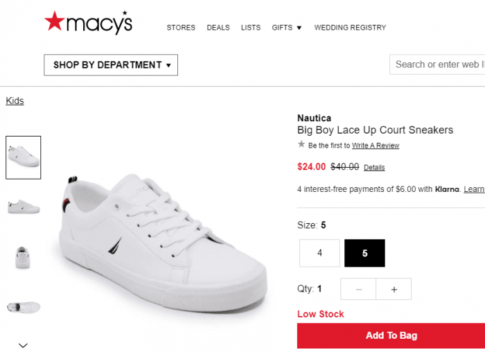 Macy's on sale children's shoes