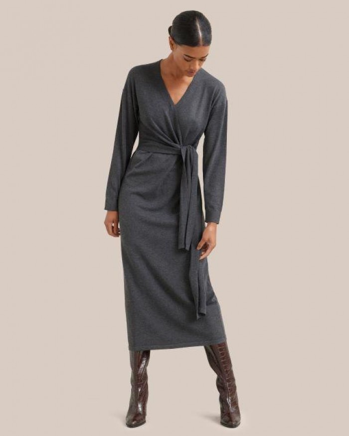 Gray work outlet dress