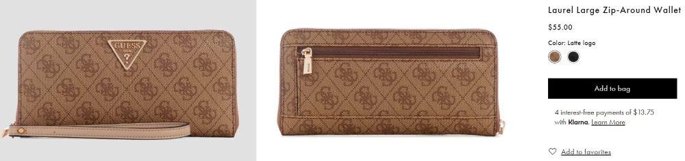 женский кошелек Guess официальный сайт