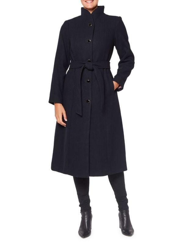 женское пальто черное