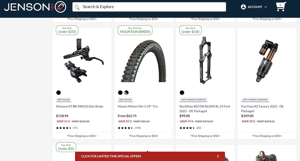 Где искать и покупать авто- и велозапчасти - Блог Бандерольки, рис. 2 Велозапчасти из США