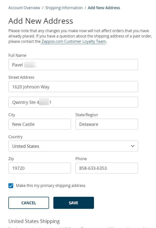 Как самостоятельно делать покупки в Zappos - Блог Бандерольки, рис. 1 как делать покупки в Zappos